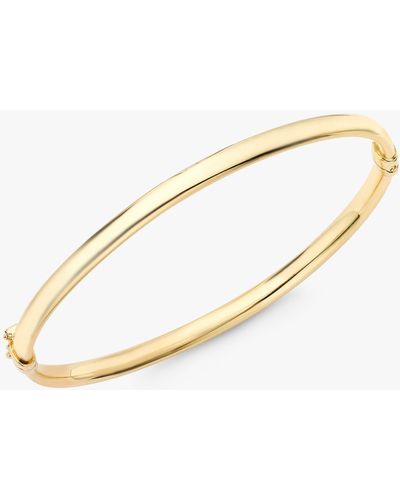 Ib&b 18ct Gold Bangle Bracelet - Natural