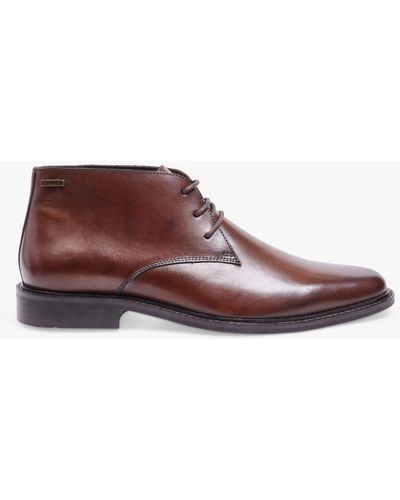 Pod Byron Leather Lace-up Ankle Boots - Brown