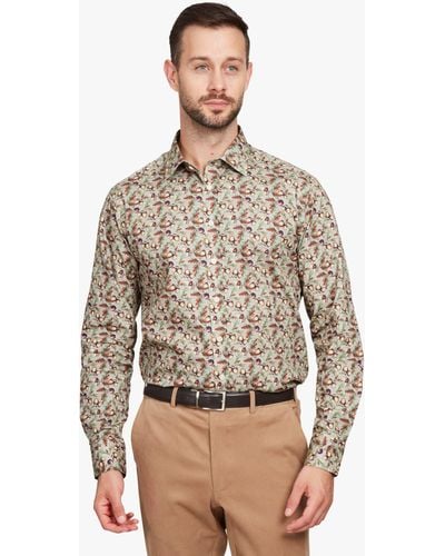 Simon Carter Acorn Long Sleeve Shirt - Natural