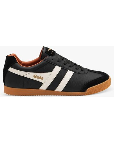 Gola Classics Harrier Leather Lace Up Trainers - Black