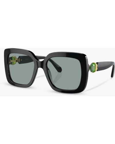 Swarovski Sk6001 Square Sunglasses - Grey