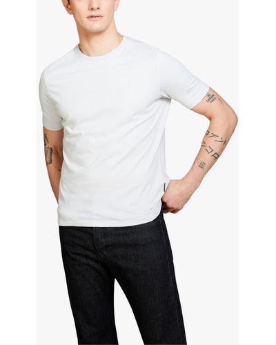 Sisley Regular Fit Solid Colour T-shirt - White