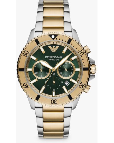Emporio Armani Ar11586 Chronograph Bracelet Strap Watch - Metallic