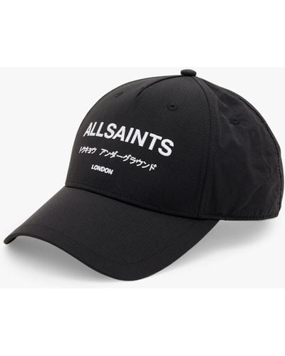 AllSaints Underground Baseball Cap - Black