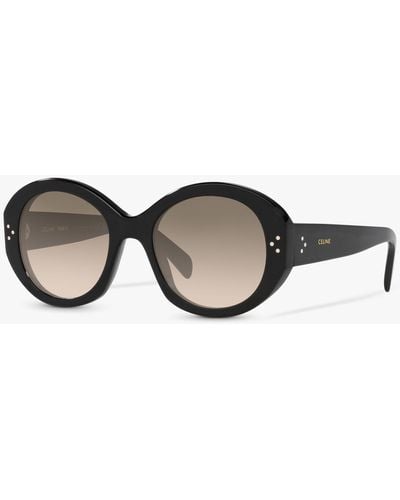 Celine Cl40240i Oval Sunglasses - Multicolour