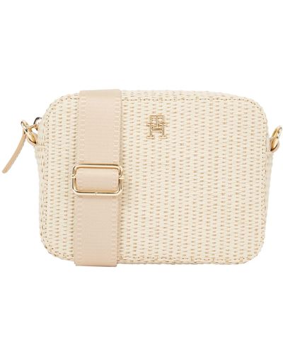 Tommy Hilfiger Logo Crossbody Bag - Natural