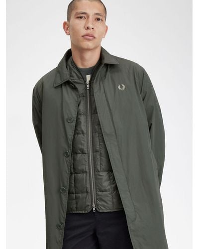 Fred Perry Shell Mac Jacket - Grey