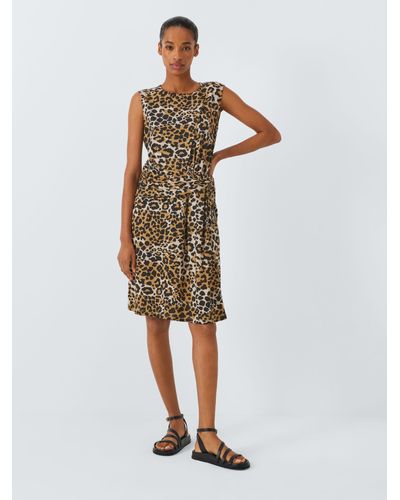 Weekend by Maxmara Emblema Leopard Print Dress - Natural