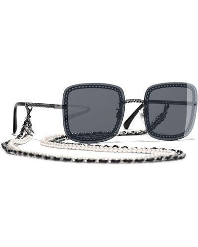 Chanel Square Sunglasses Ch4244 Gunmetal/grey - Multicolour
