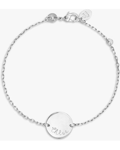 Merci Maman Personalised Pastille Chain Bracelet - Metallic