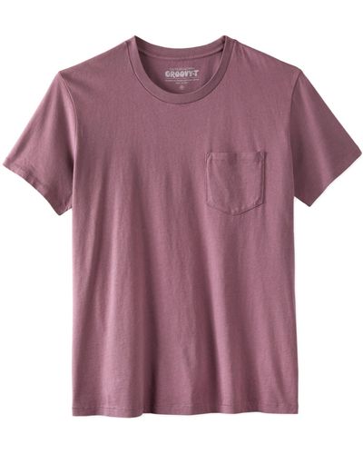 Outerknown Groovy Pocket Short Sleeve T-shirt - Purple