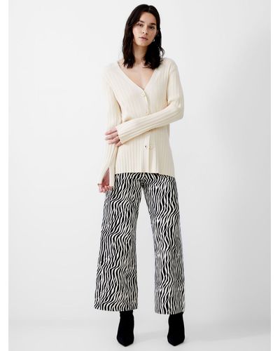 French Connection Leonora V-neck Cardigan - White