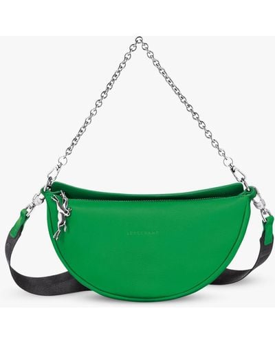 Longchamp Smile Half Moon Cross Body Bag - Green