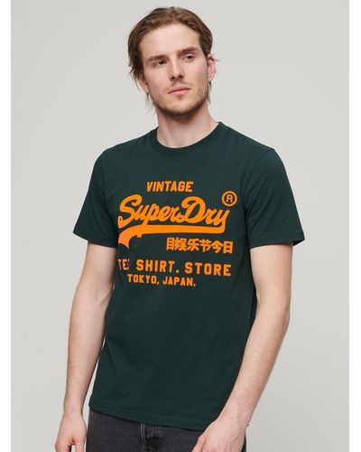 Superdry Neon Cotton T-shirt - Green