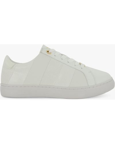Dune Wide Fit Everleigh Trainers - White