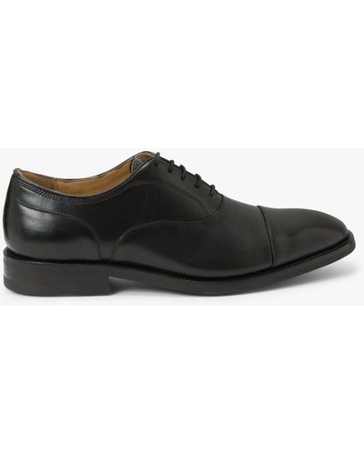 John Lewis Glympton Leather Oxford Shoes - Black