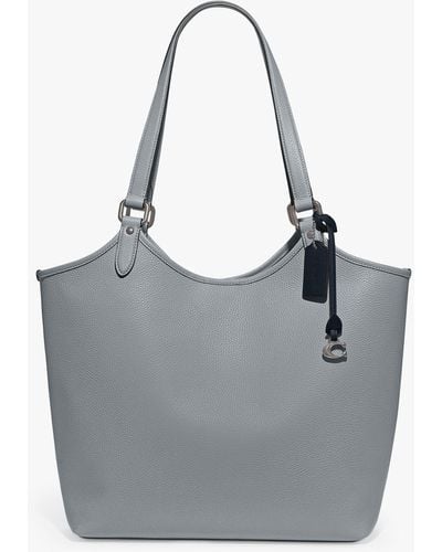 COACH Leather Day Tote Bag - Grey