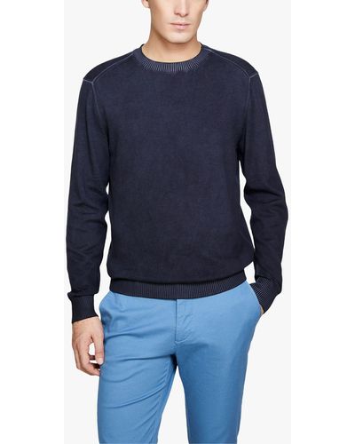 Sisley Ombre Cotton Sweatshirt - Blue
