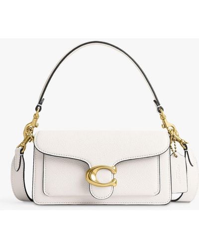 COACH Tabby 20 Leather Shoulder Bag - Natural