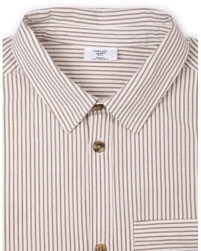 Chelsea Peers Cotton Stripe Shirt - Natural