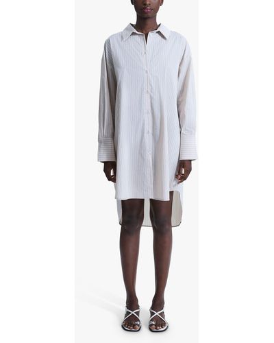 James Lakeland Oversized Stripe Shirt - White