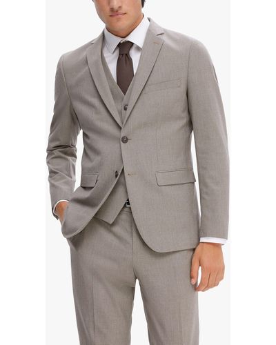SELECTED Tailored Fit Nordic Heritage Suit Jacket - Grey