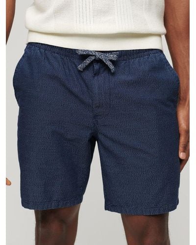 Superdry Tapered Fit Bermuda Shorts - Blue