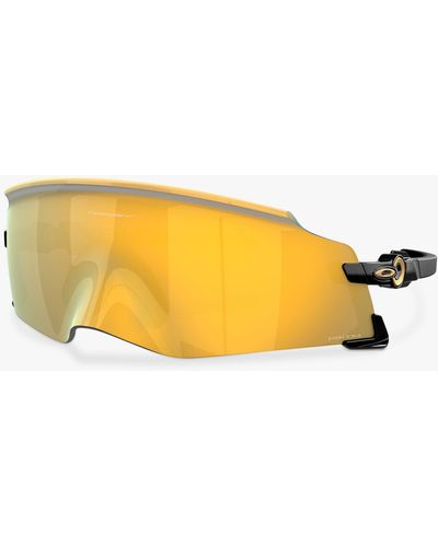 Oakley Oo9455m Kato Wrap Sunglasses - Orange