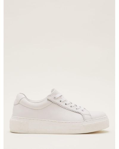 Phase Eight Leather Everyday Trainers - White