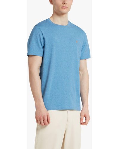 Farah Danny Regular Fit Organic Cotton T-shirt - Blue