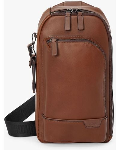 Tumi Gregory Sling Leather Bag - Brown