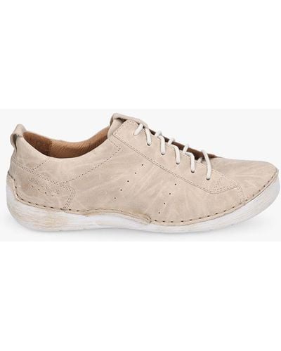 Josef Seibel Fergey 56 Lace Up Trainers - Natural