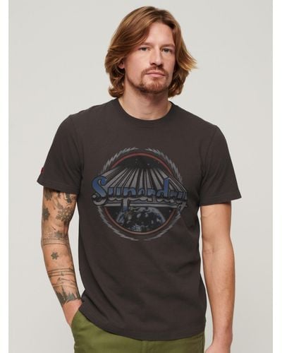Superdry Rock Graphic Band T-shirt - Black