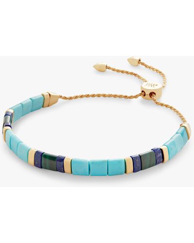 Monica Vinader Delphi Turquoise Bracelet - Blue