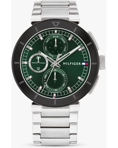 Tommy Hilfiger Chronograph Bracelet Strap Watch - Green