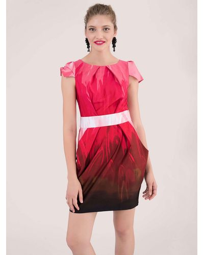 Closet Chelsea Tulip Mini Dress - Red
