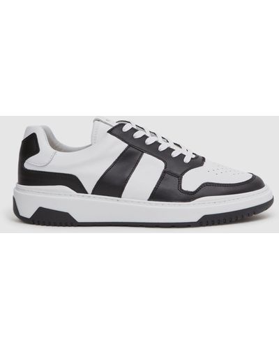 Reiss Arlo Low Top Trainers - White