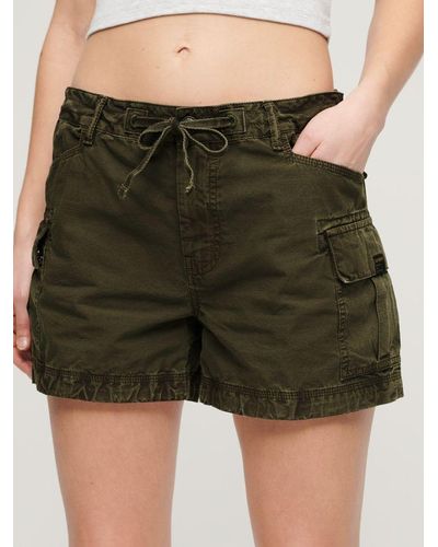 Superdry Cotton Cargo Shorts - Green