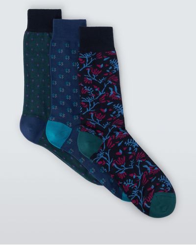 John Lewis Premium Socks - Blue