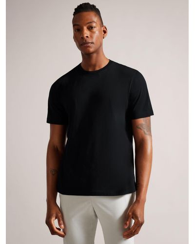 Ted Baker Tywinn Cotton T-shirt - Black