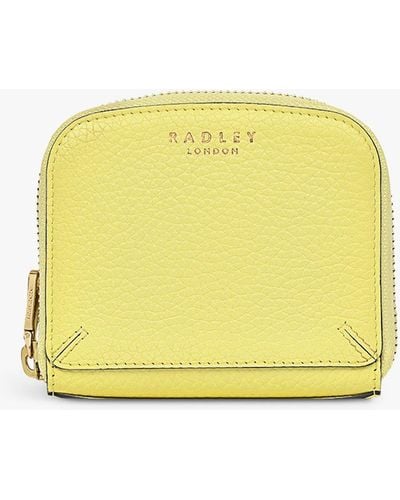 Radley Dukes Place Medium Leather Zip Around Purse - Yellow