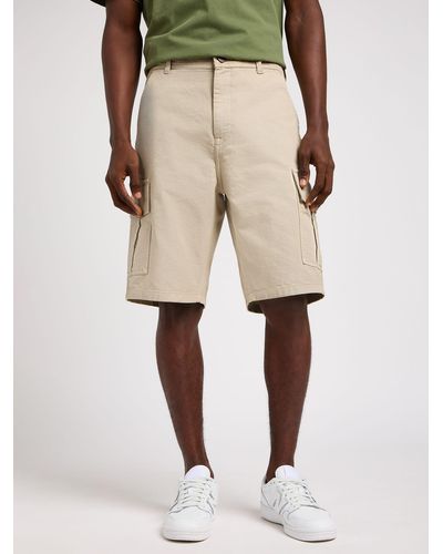 Lee Jeans Canvas Cargo Shorts - Natural