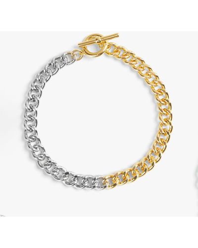 Hush Vivienne Curb Chain Bracelet - Metallic