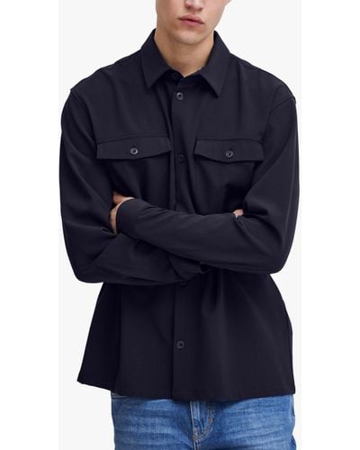 Casual Friday August Stretch Utility Overshirt - Blue