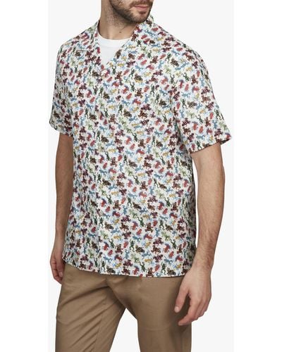 Simon Carter Dart Frogs Short Sleeve Shirt - White