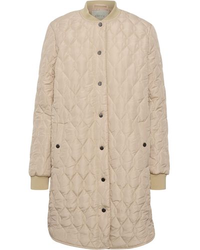 Kaffe Shally Quilted Coat - Natural