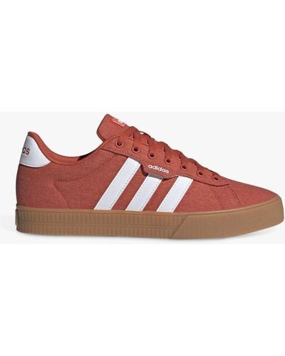 adidas Daily 3.0 Canvas Trainers - Red
