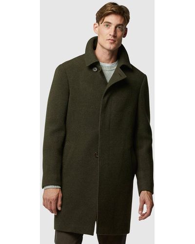 Rodd & Gunn Murchison Tailored Wool Blend Overcoat - Green