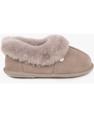 Just Sheepskin Classic Suede Slippers - Pink