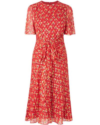 LK Bennett Eve Red Floral Dress